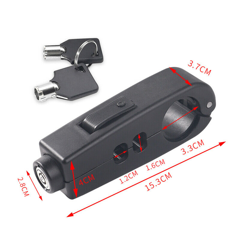 Motorcycle Scooter Bicycle Throttle Grip Lock Handlebar Lever Brake Anti-theft