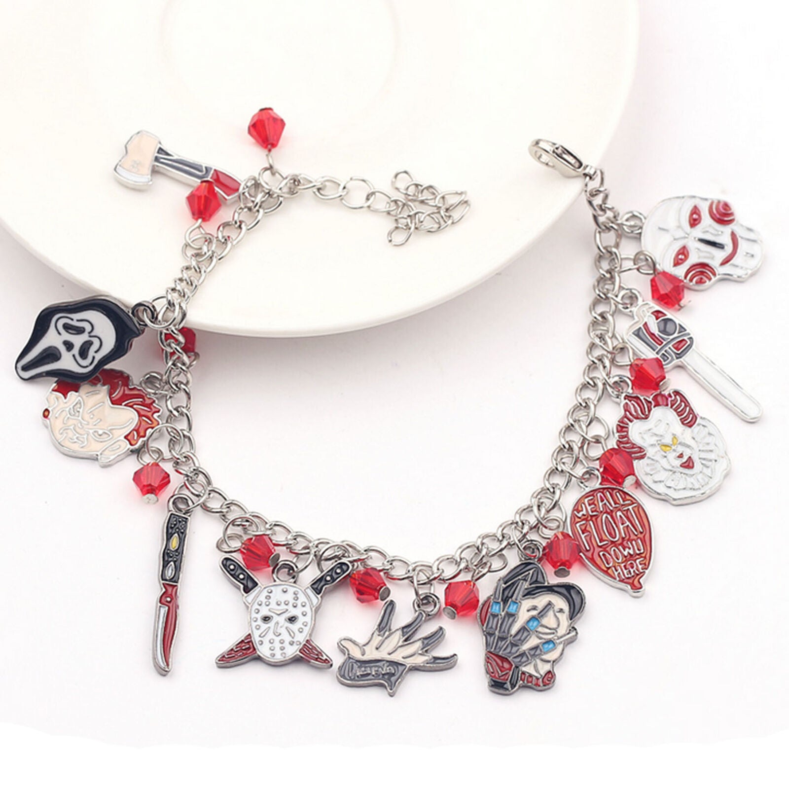 Horror Fashion Novelty Charm Bracelet Movie Film Series with Gift Box