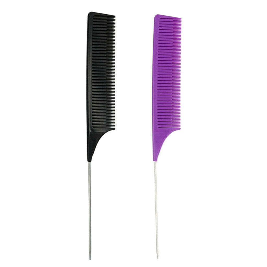 2x Sectioning Weave Highlighting Foiling Hair Combs Salon Hair Comb Brush