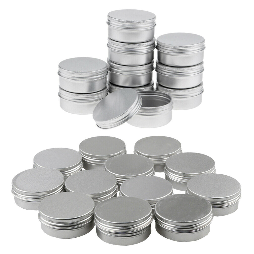 22 Packs 150ml+10ml Lotion Lip Balm Soap Tins Tea Leaf Pills Glitters Jars