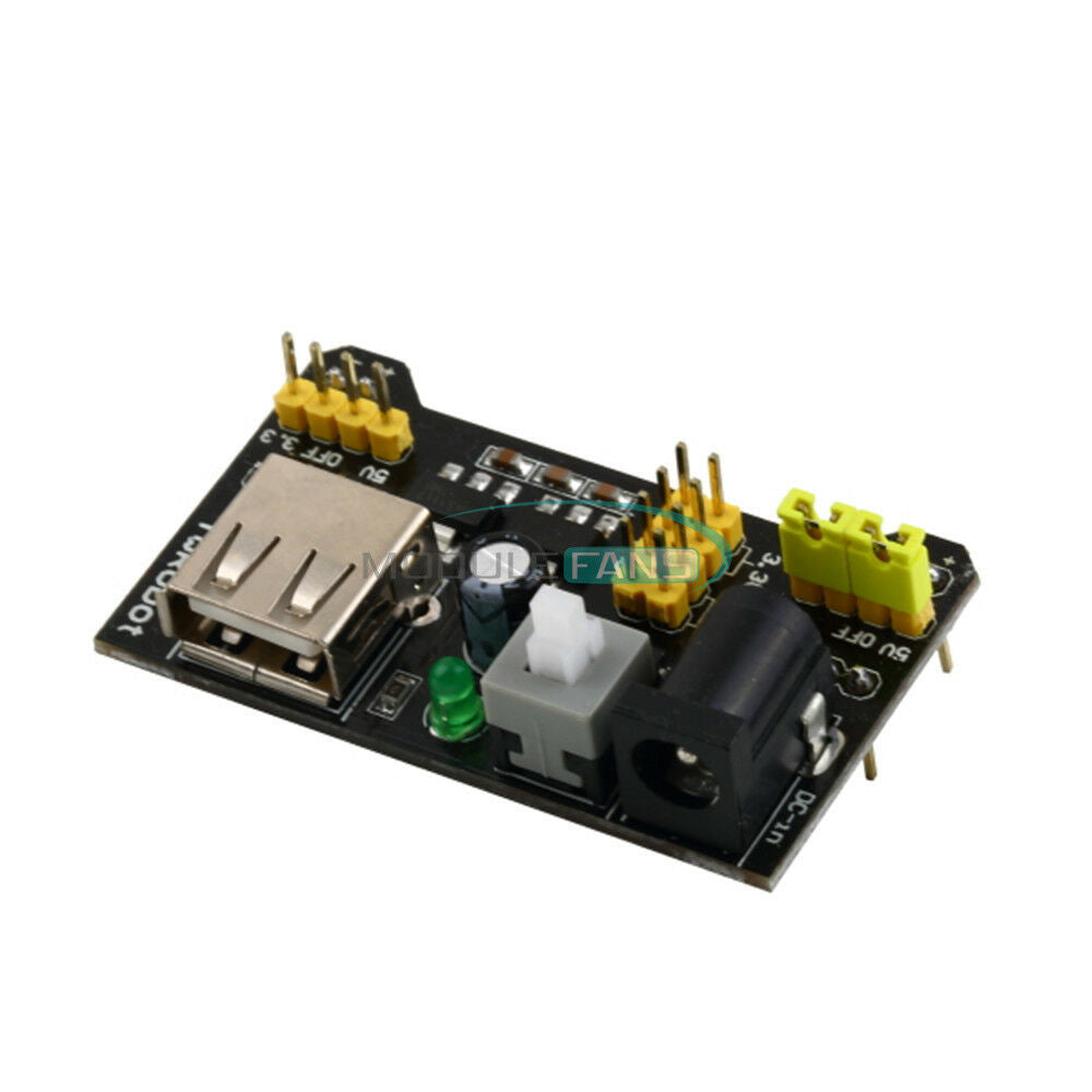 MB102 400 Point Solderless PCB Breadboard Power Supply Module Jump Wires Kit Set