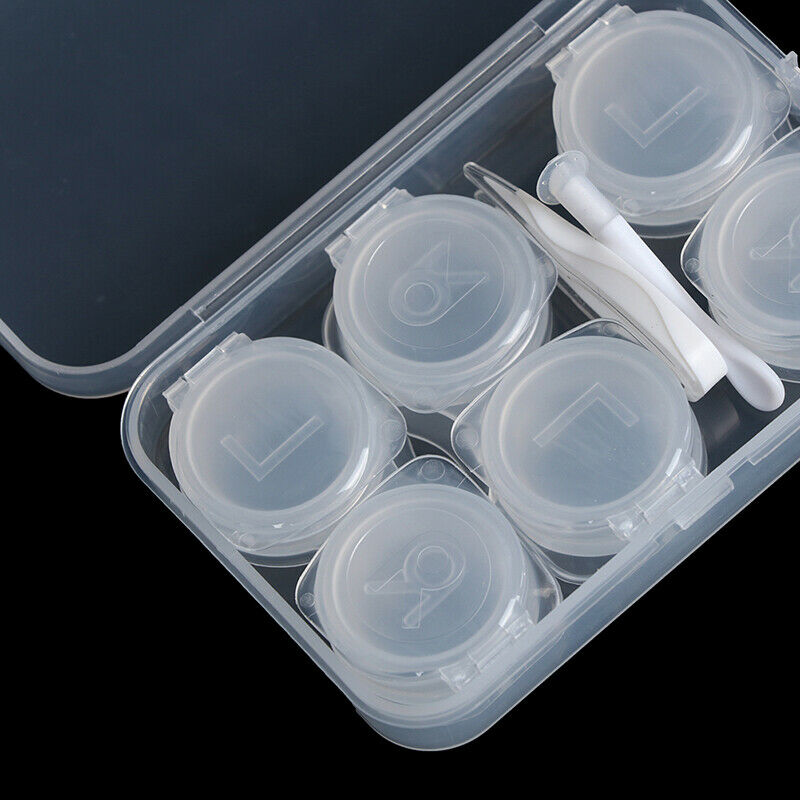 3 Pairs Contact Lens Case Myopia Glasses Mate Box Cosmetic Contact Storag.l8