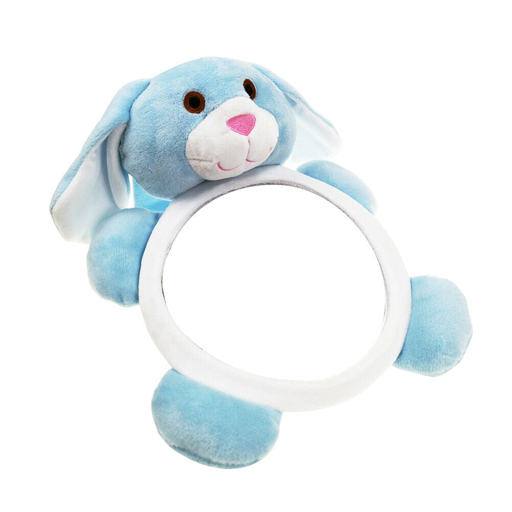 Cartoon Puppy Car Adjustable Rearview Mirror Infant Safety Seat Back Mirror @