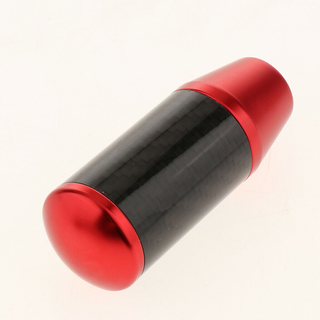 Universal Carbon Fiber Car Auto Manual Gear Stick Lever Shift Knob Red