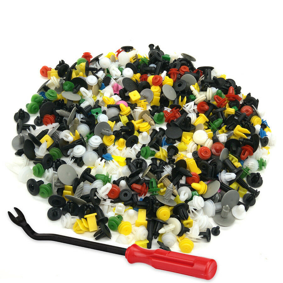 500pc Mixed Car Door Panel Trim Bumper Fender Rivet Retainer Push Clip Fasteners