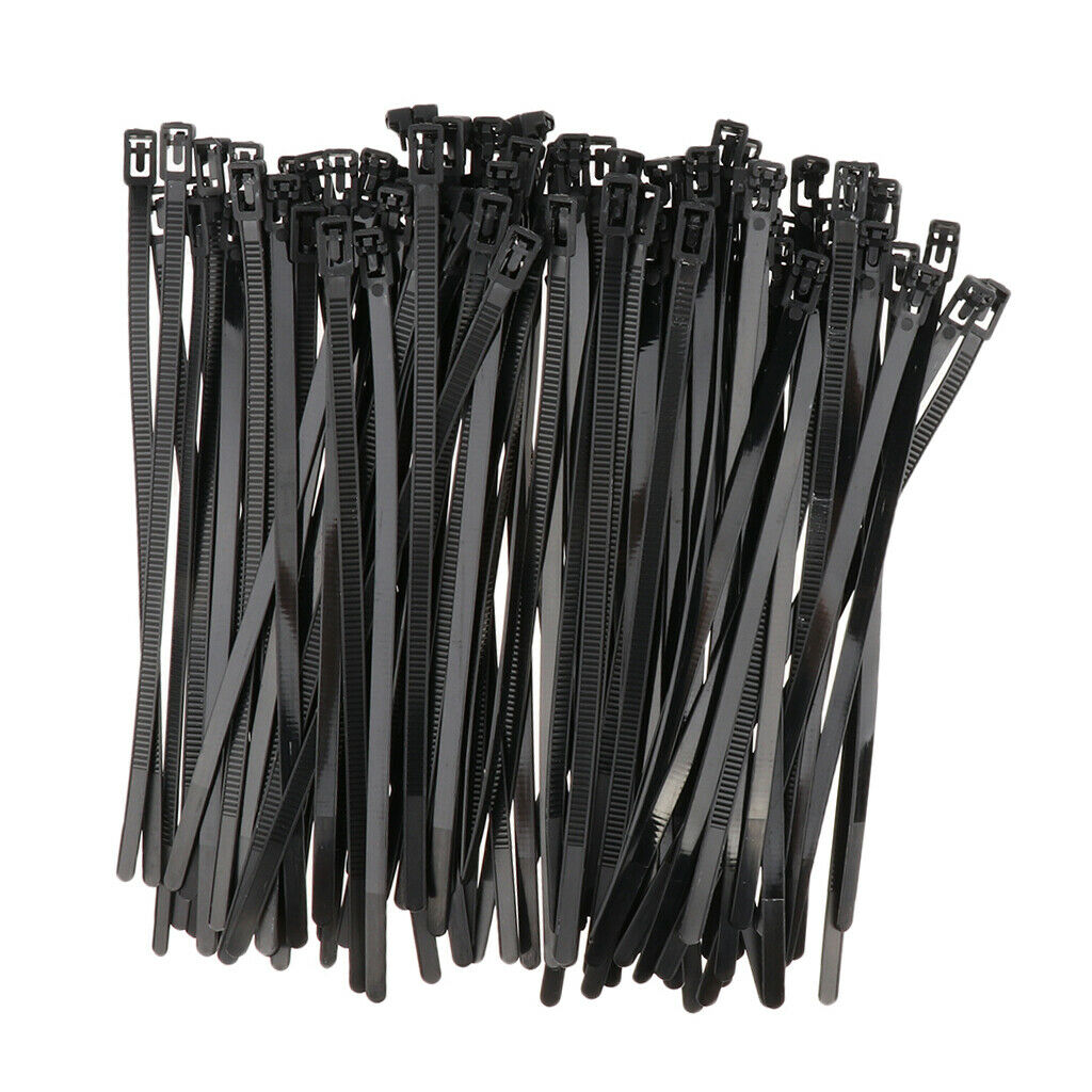 100 Pieces Nylon Cable Ties Self-locking Nylon Cable Wire Clamp Electrics