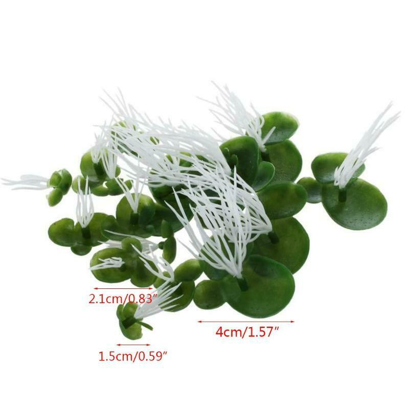 Realistic Duckweeds Floating All Year Available Pond Scenery 18Pcs Green Leaf