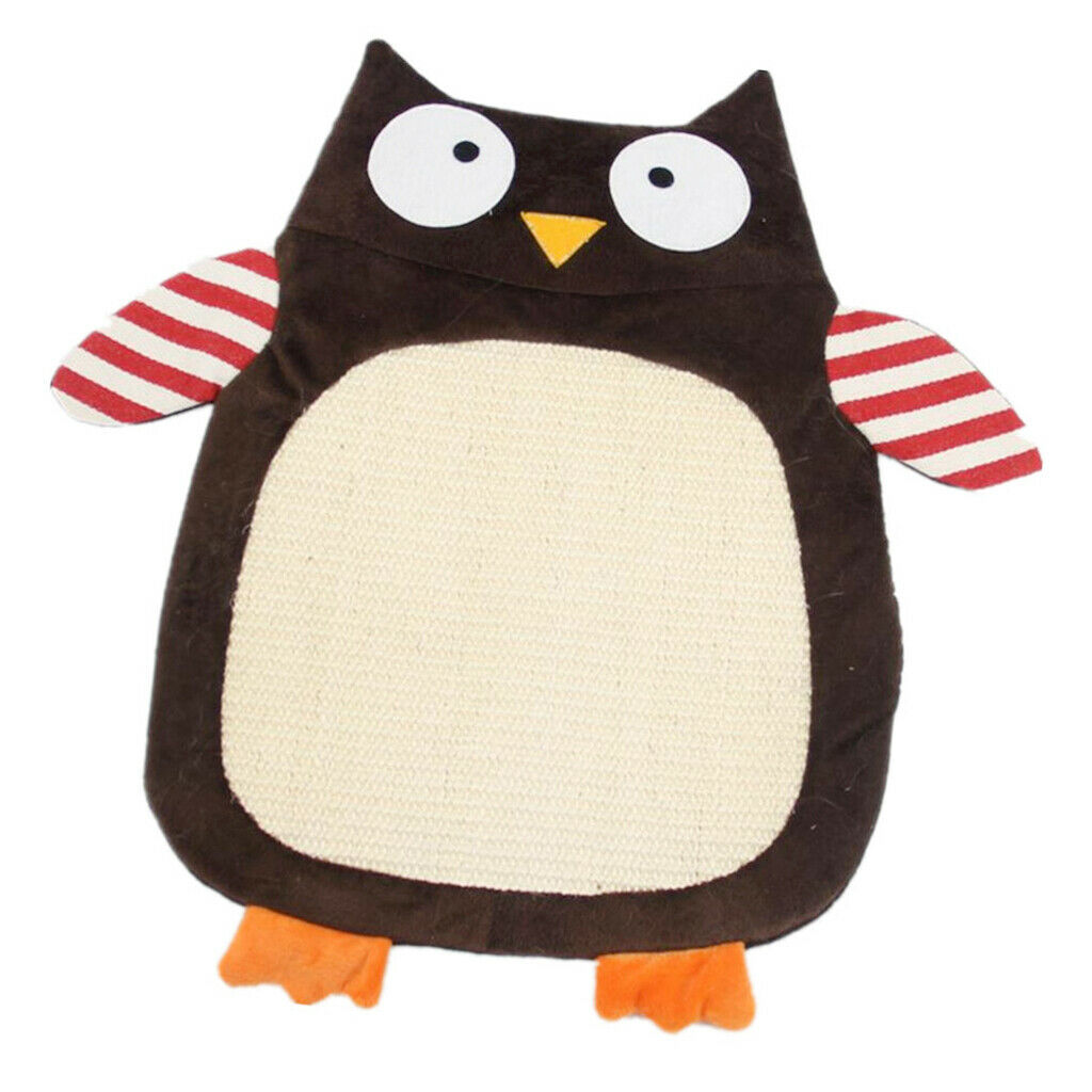 Cat Kitten Scratch Mat Sisal Pad Scratcher Seize Board Post Catnip Bed Owl