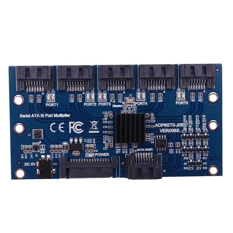 Controller Card Motherboard Sata Expansion Card 1 To 5 Port Sata3.0 6Gbps MultR7