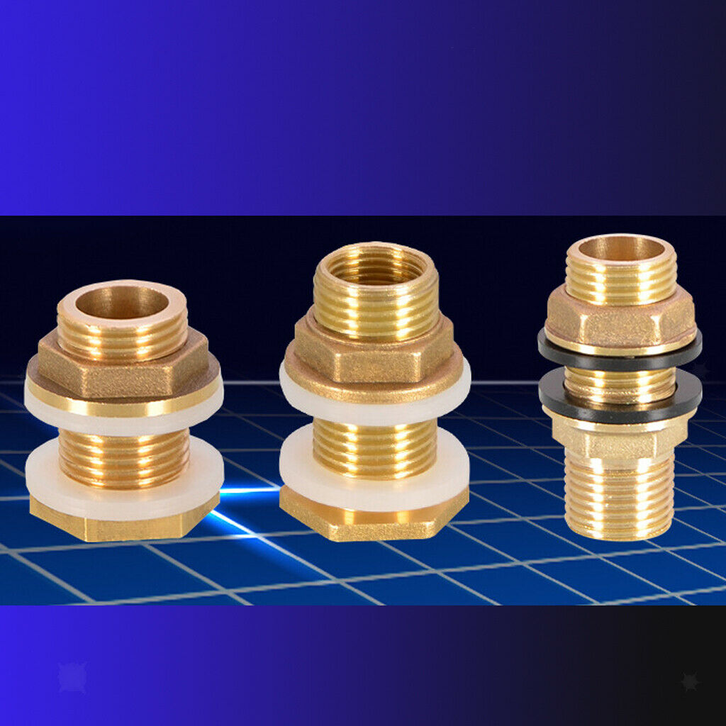 4pcs Solid Brass Water Tank Connector Leak-proof Firm Connect DN15 DN20