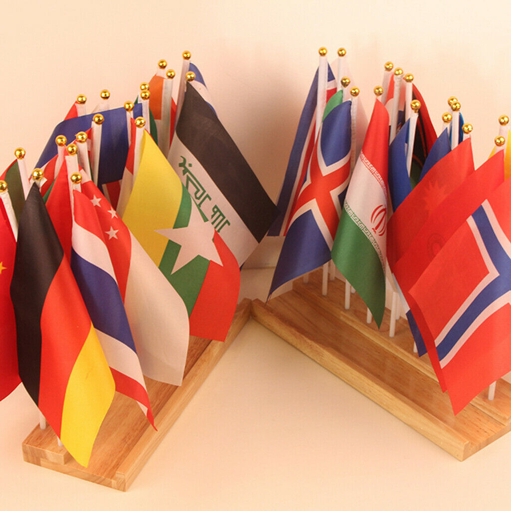 36 International Countries World Stick Flags Kids Educational Toys