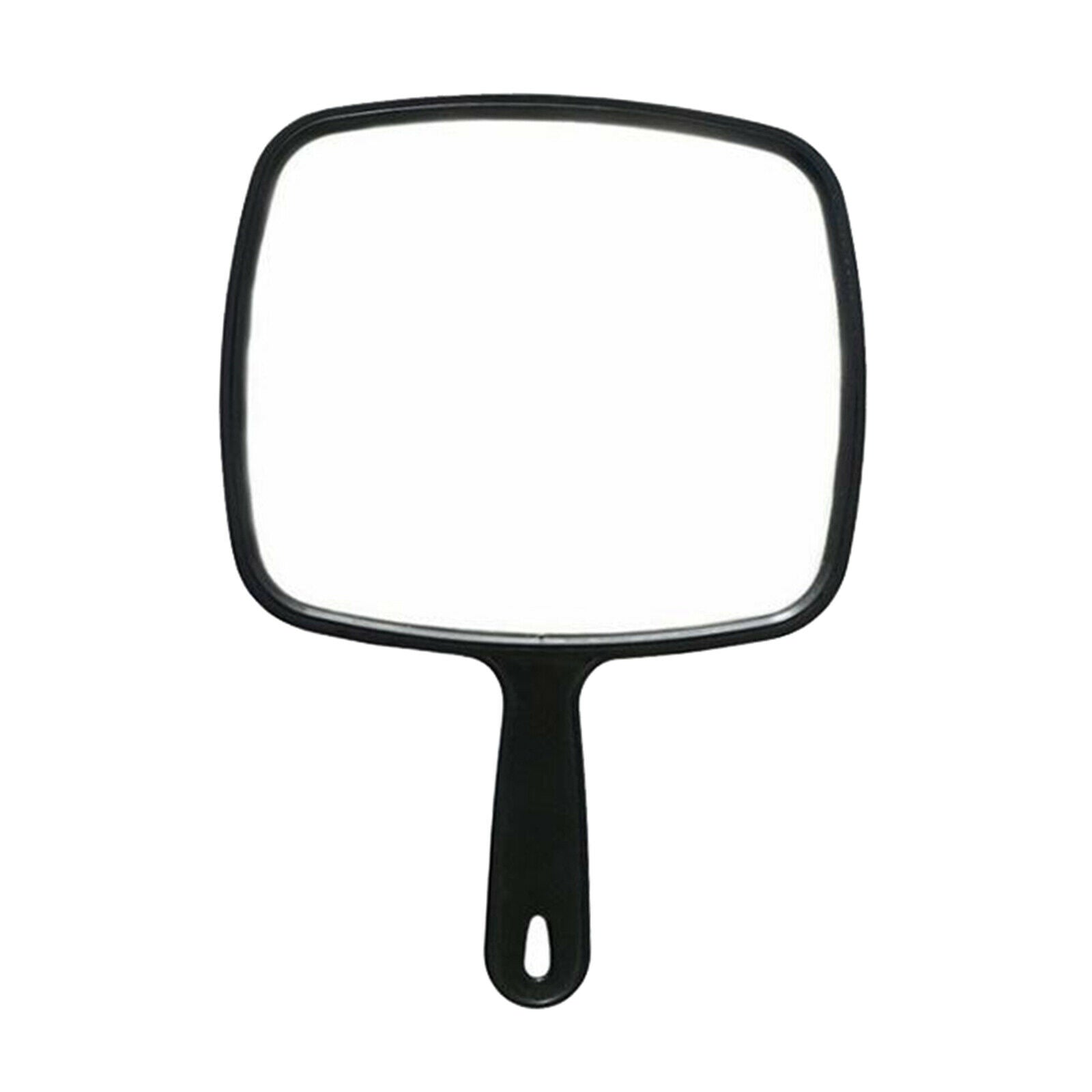 Salon Barber Large Handheld Mirror w/Handle for Beauty Wide Angle Black