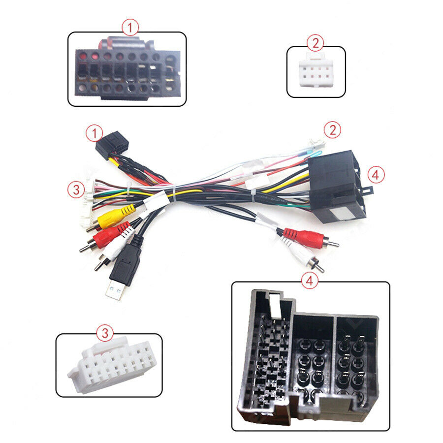 16 PIN Car Radio Power Cable w/ Canbus Box For KIA Sorento 2010-11 Cerato 10-12