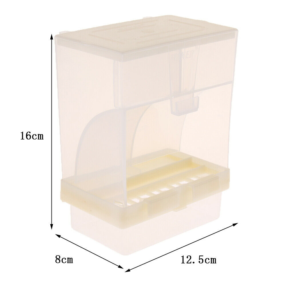 2 pcs Bird Poultry Feeder Automatic Food Container Parrot Splash Proof