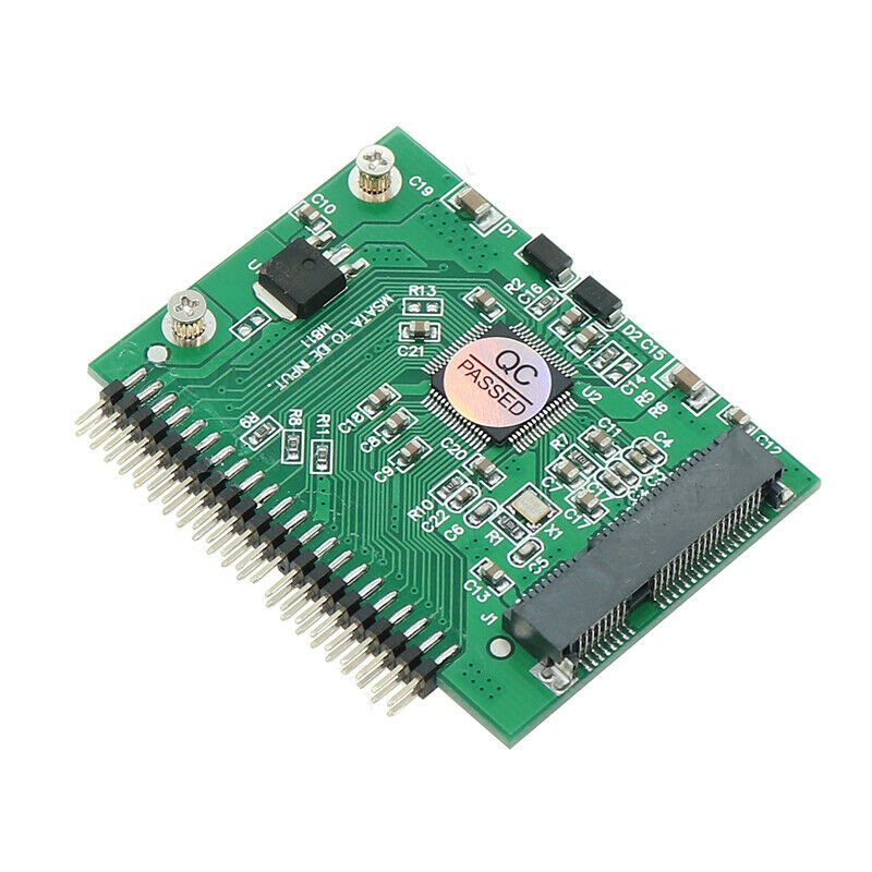 mSATA Mini PCI-E SSD To 1.8'' 44 Pin Male IDE Converter Adapter Board:0J JfJBDA