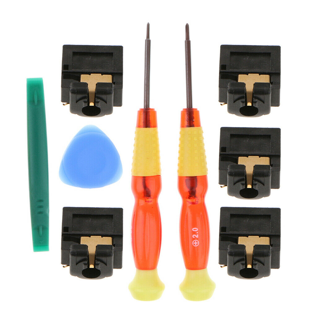 5X 3.5mm Audio Port for   one Controller & Disassemble Screwdriver Repair Kit