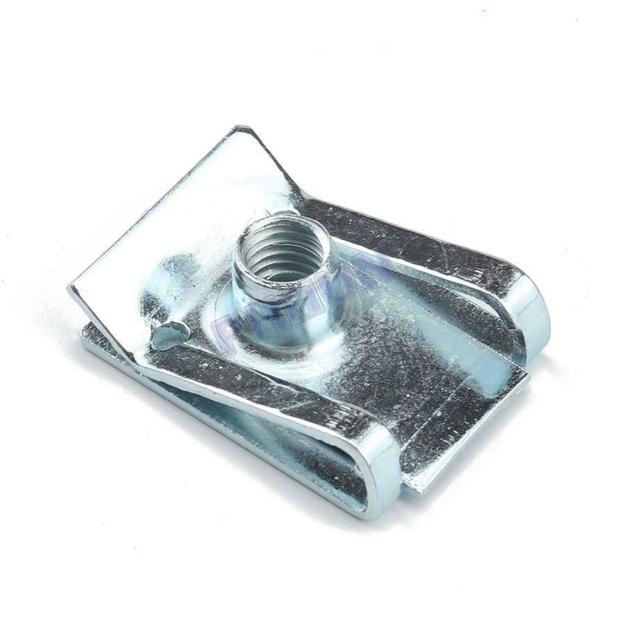50x M5 U-type Clips Fasteners Screws Automobile Captive Nut Clips Universal