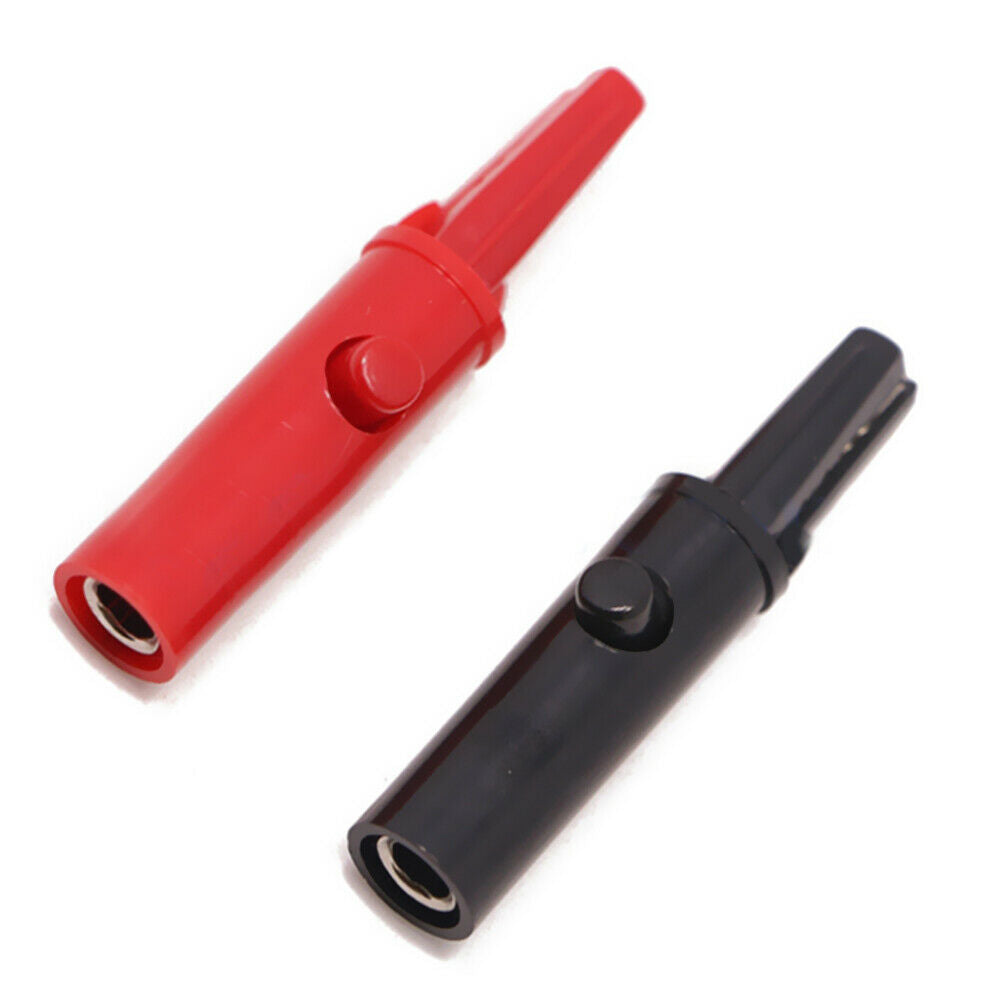 2 Pcs Car Alligator Clip Red Black Metal Battery Clip Copper Alligator Clip