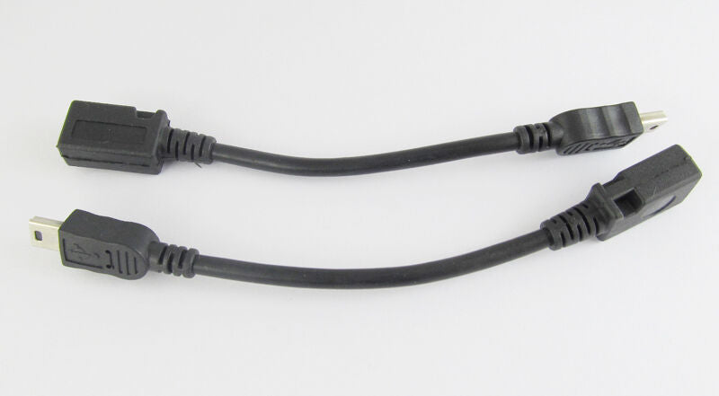 50pcs 12cm USB Mini 5pin A Male To Micro 5pin B Female Jack USB Adapter Cable