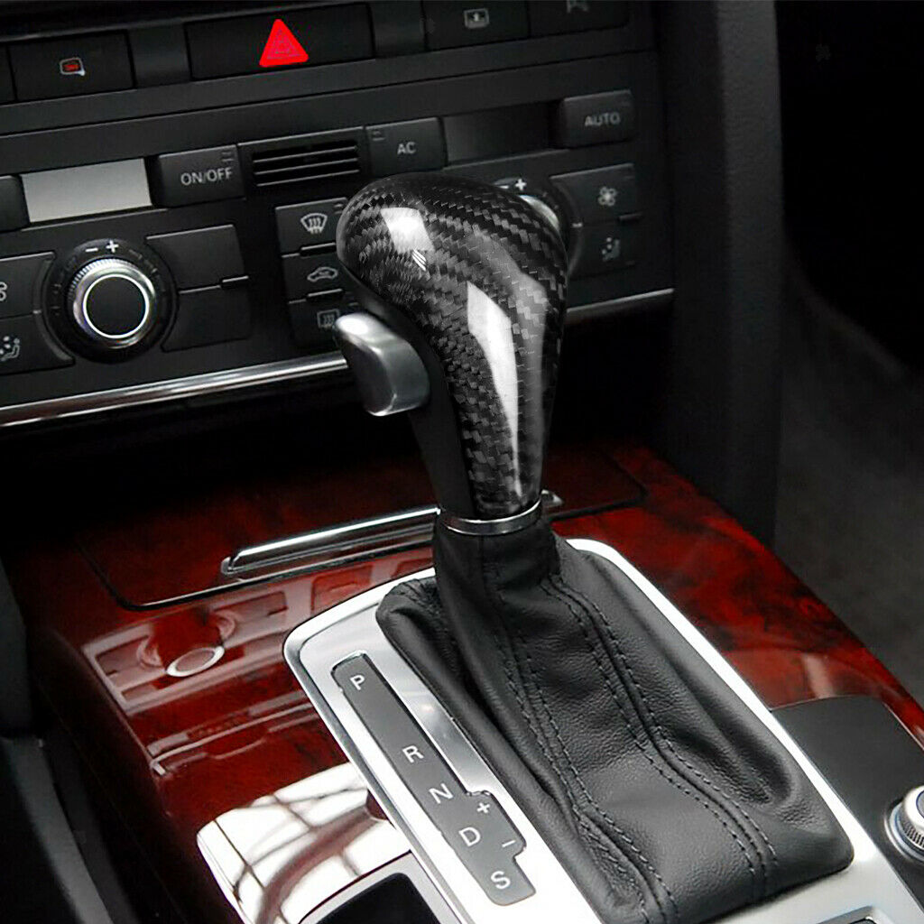 Carbon Fiber Gear Shift Knob Cover Level Head for Audi A4/A6L/Q5/Q7/A5