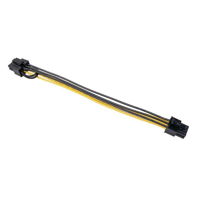 6pin to 6+2Pin Power Supply Pin Adapter Cable GPU 6 Pin Female  to 8Pin Female