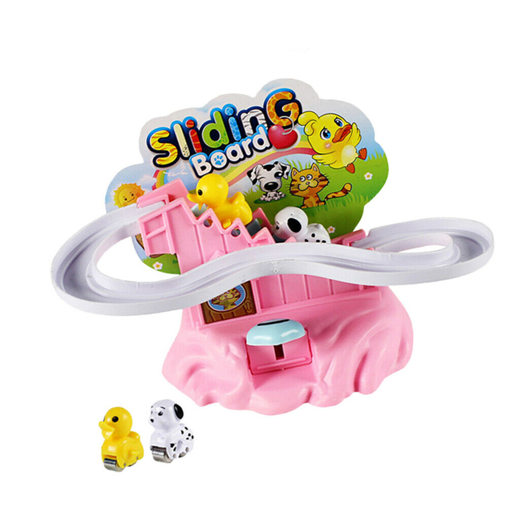 Plastic Dog Climb Stair Manual Railway Track