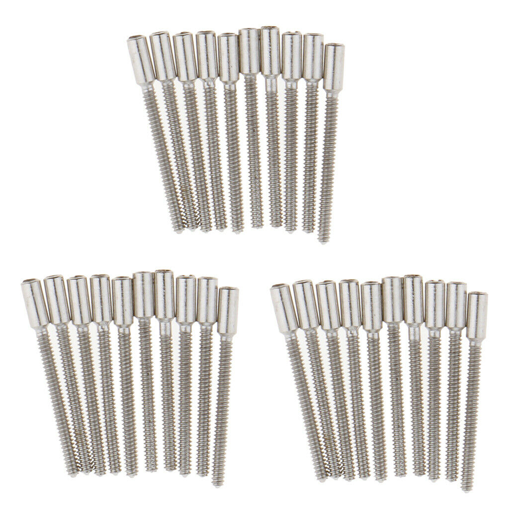 Bulk 30pcs Wristwatch Stem Winding Extensions 0.9mm Threads Watch Repairing