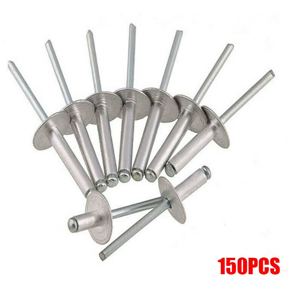 150X Large Size Aluminum Rivets 0.19"X0.79" Half-round Head Rivet Universal