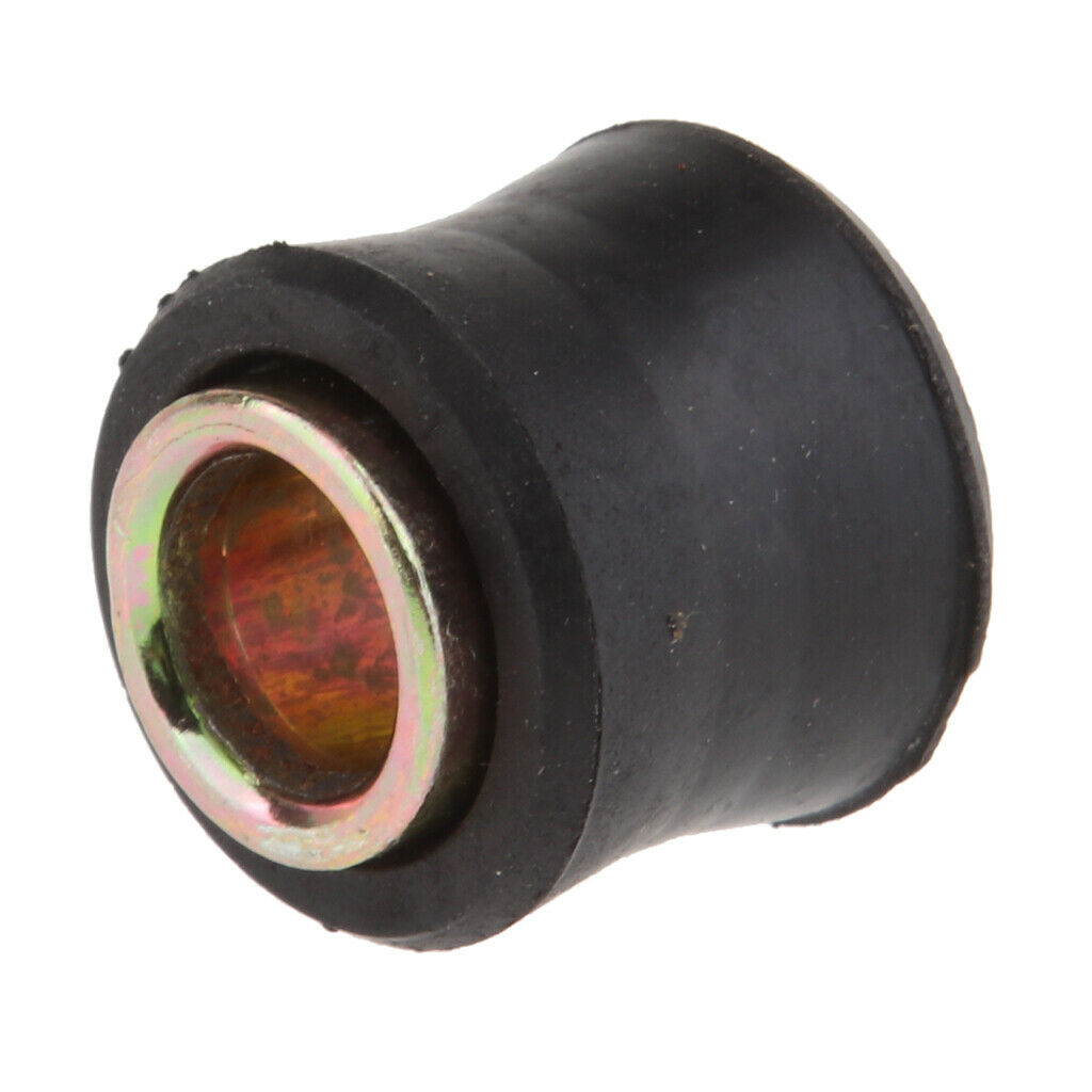 2x Black Motorcycle Shock Absorber Bushing Made Of Rubber And Metal, Replacement