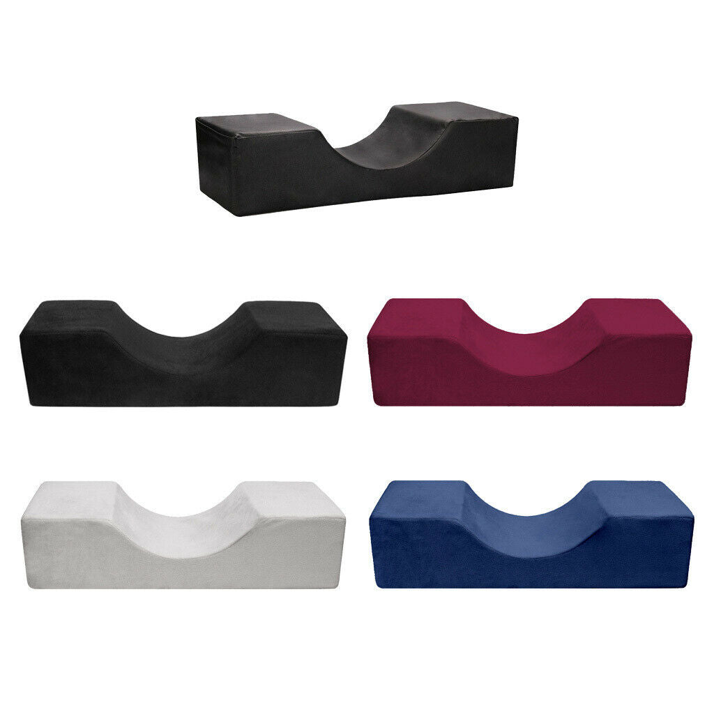 2x Eyelash Extension Pillow Beauty Salon Pillow Luxury Black Red 50x20x13cm