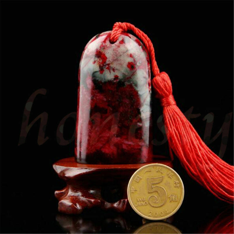 1pc Chinese Tradition Art Carving Seal Sculpture Peach Stone Name DIY Stone Seal