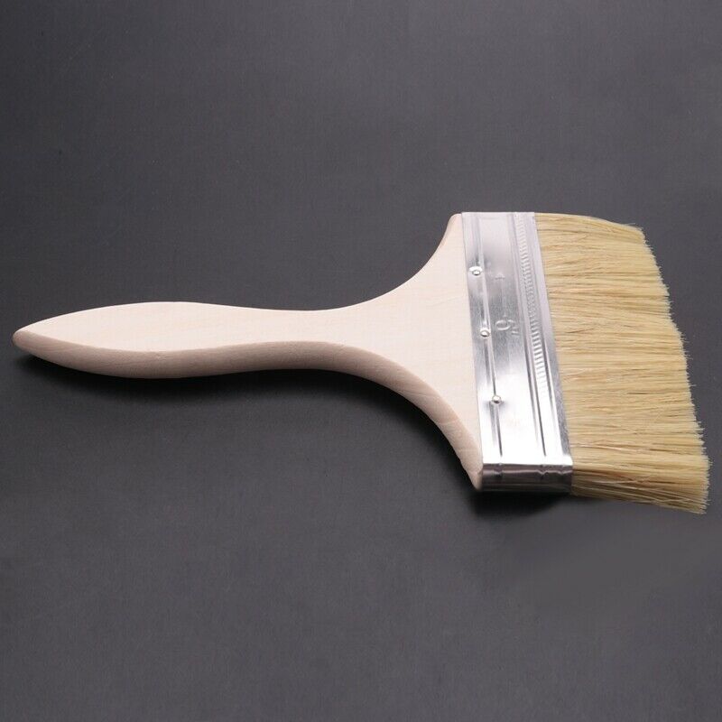 6" Wide Bristle Hair Wooden Handle Paint Brush Wall Painting Tool I1A5A5