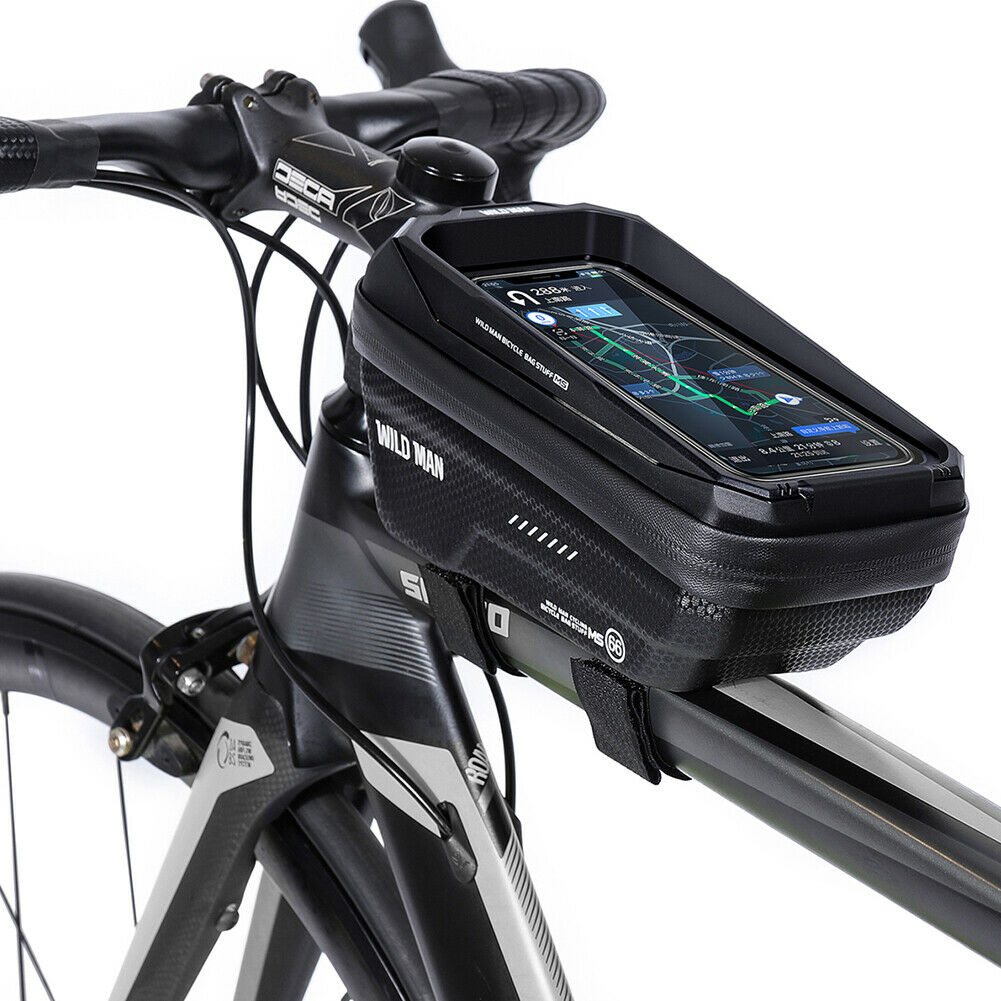 Bike  Bicycle MTB Front Frame Bag Waterproof Cycling Top Tube Pouch Phone Hold @