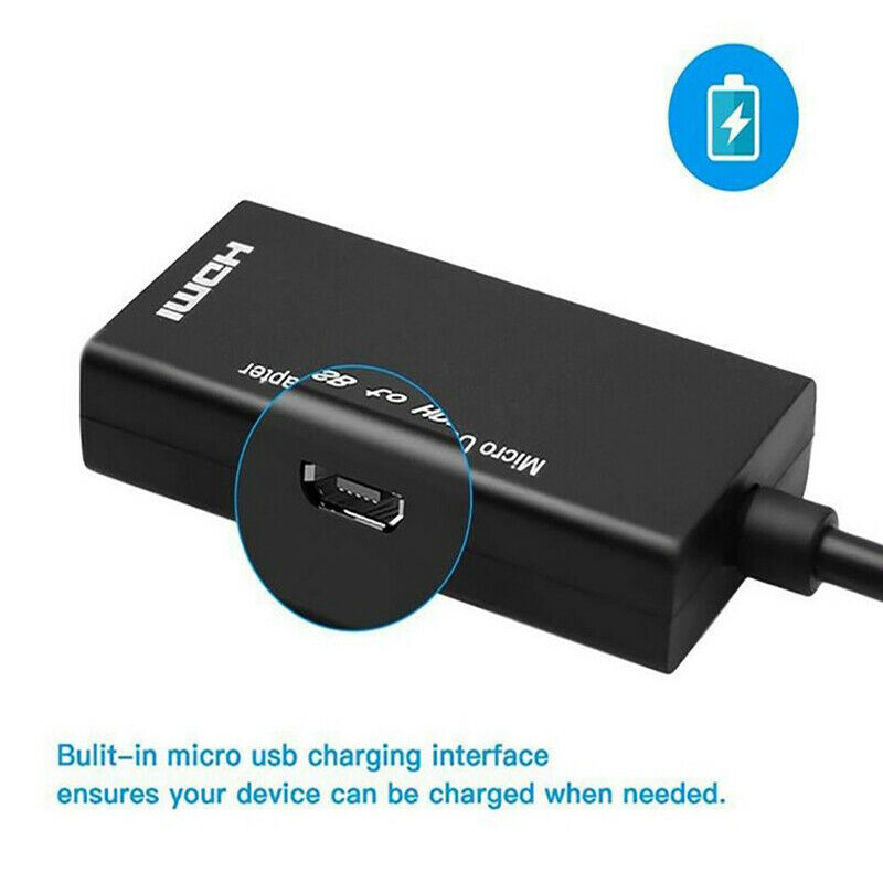 Micro USB to HDMI Adapter Converter Cable for Phone Smartphone HD .l8