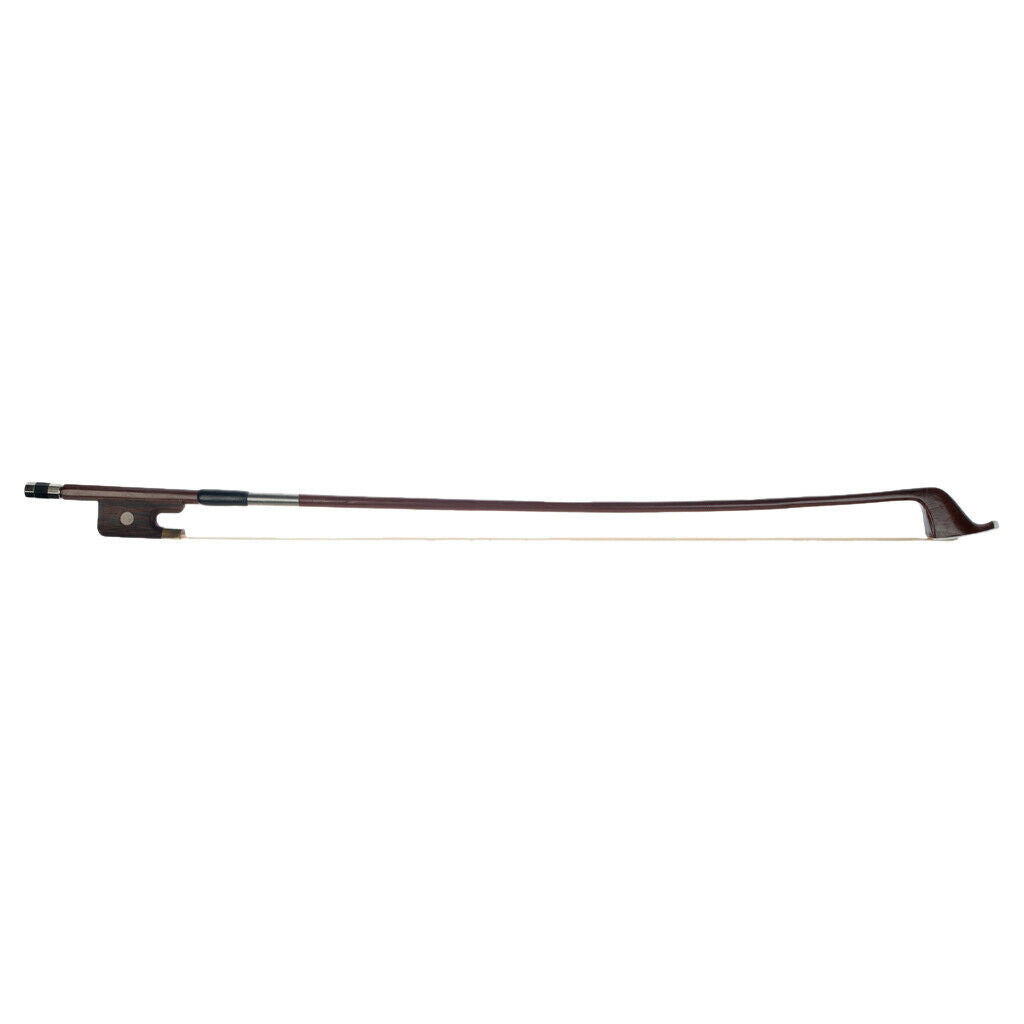4/4 size French Brazilwood double bass bow ebony frog horsehair