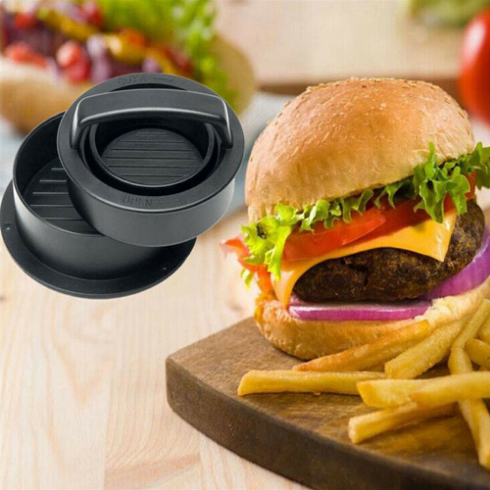 3 in 1 Burger Press Kit Maker Burger Kitchen Cooking Grilling Gadgets Accs