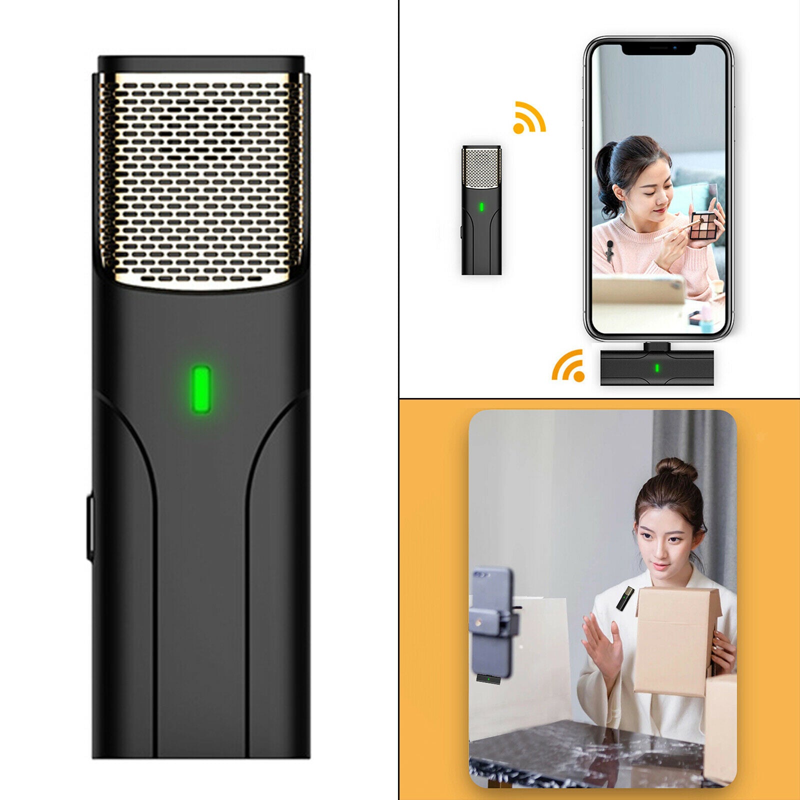 Wireless Lavalier Microphone for Interview Video Shooting Cell Phone Podcast