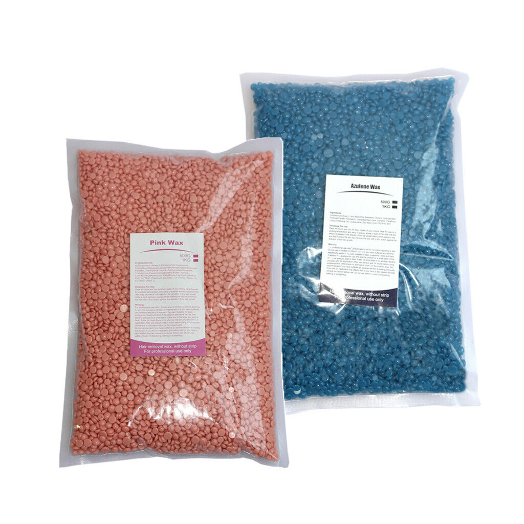 2Pcs Hard Wax Beans Painless Hair Removal Depilatory Bikini Legs Body Waxing