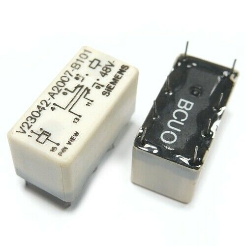 [2pcs] V23042-A2007-B201 Relay 48VDC 2A Coil 6 kOhm THT