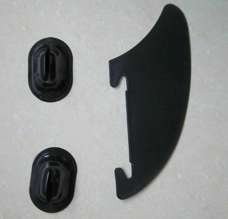 1 of Kayak Skeg Tracking Fin Integral Fin Mounting Points Watershed 260x55x110mm
