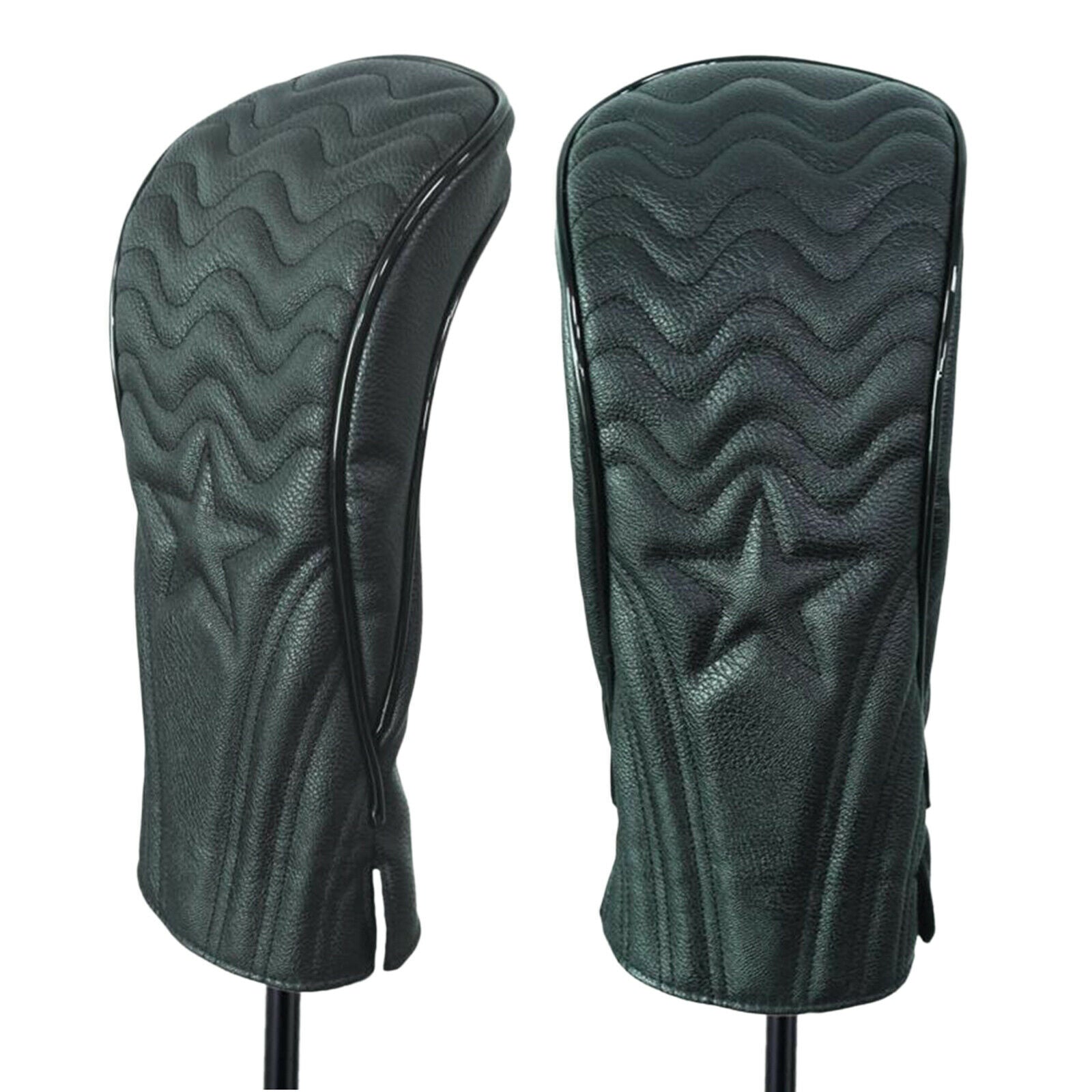 3x PU Leather Golf Head Cover Club Headcover Guard Case Golfer Equipment