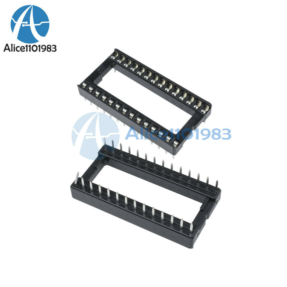 20PCS 28PIN 28 PIN DIP IC Socket Adaptor Solder WIDE Type Socket Pitch Dual Wipe