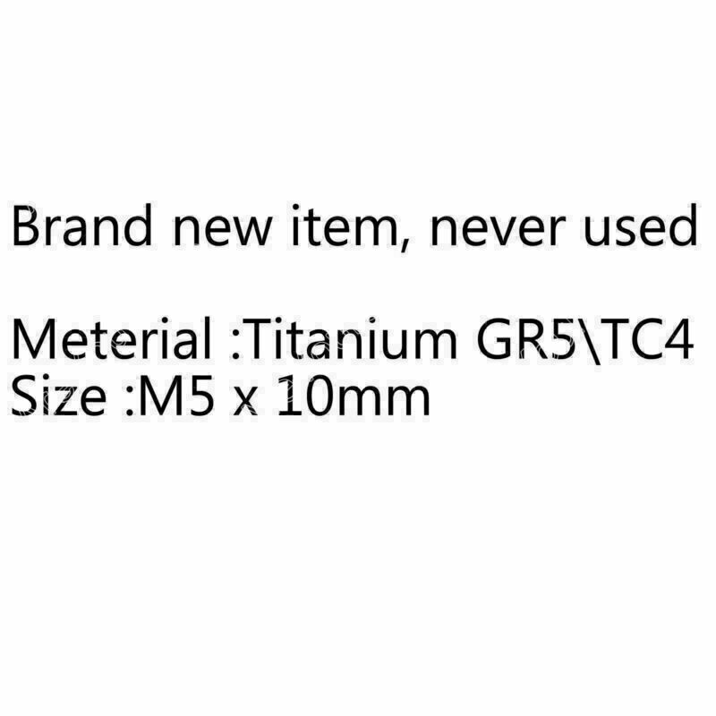 12Pc Titanium Ti M5x10mm Screws Torx T25 Head Titanium Disc Brake Rotor Bolts P