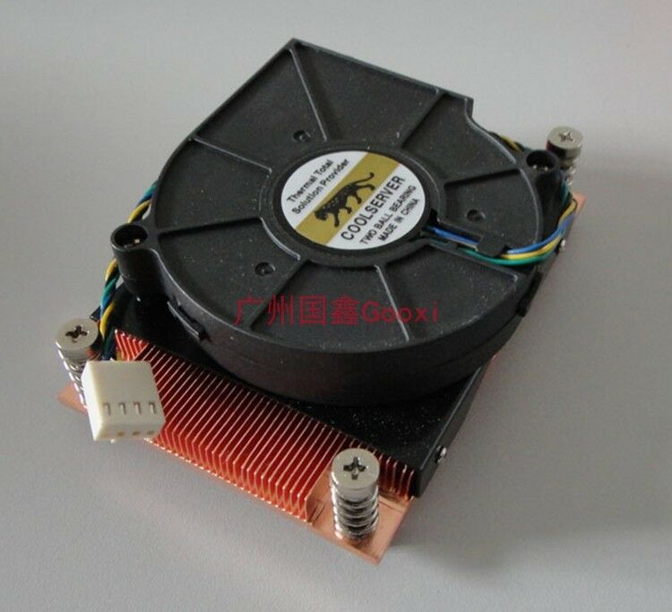 1U server CPU cooler 2011pin active 4-wire temperature control Intel E5 platform