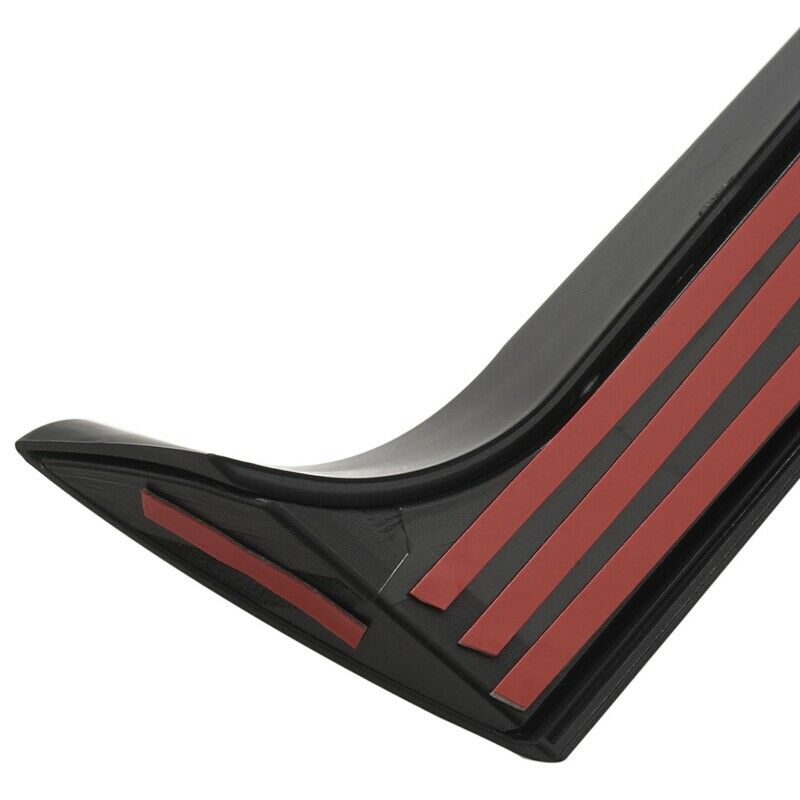 2Pcs Gloss Black Rear Side Wing Roof Spoiler Cover Stickers Trim For Touareg 2S5