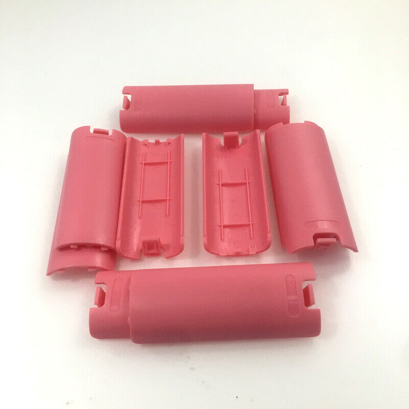 2PC Pink Replacement Battery Shell Cover Case For Nintendo Wii Remote Controller