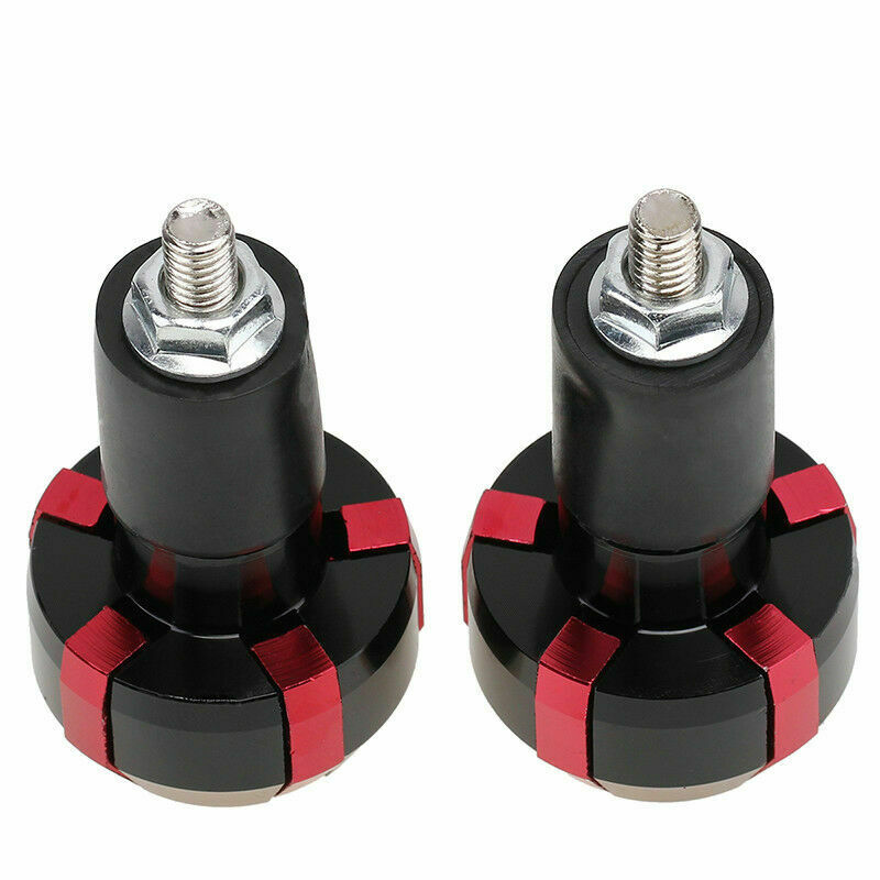 7/8" Anti-Vibration Slider Bar Cover Motorcycle Handlebar End Plugs Grip Caps