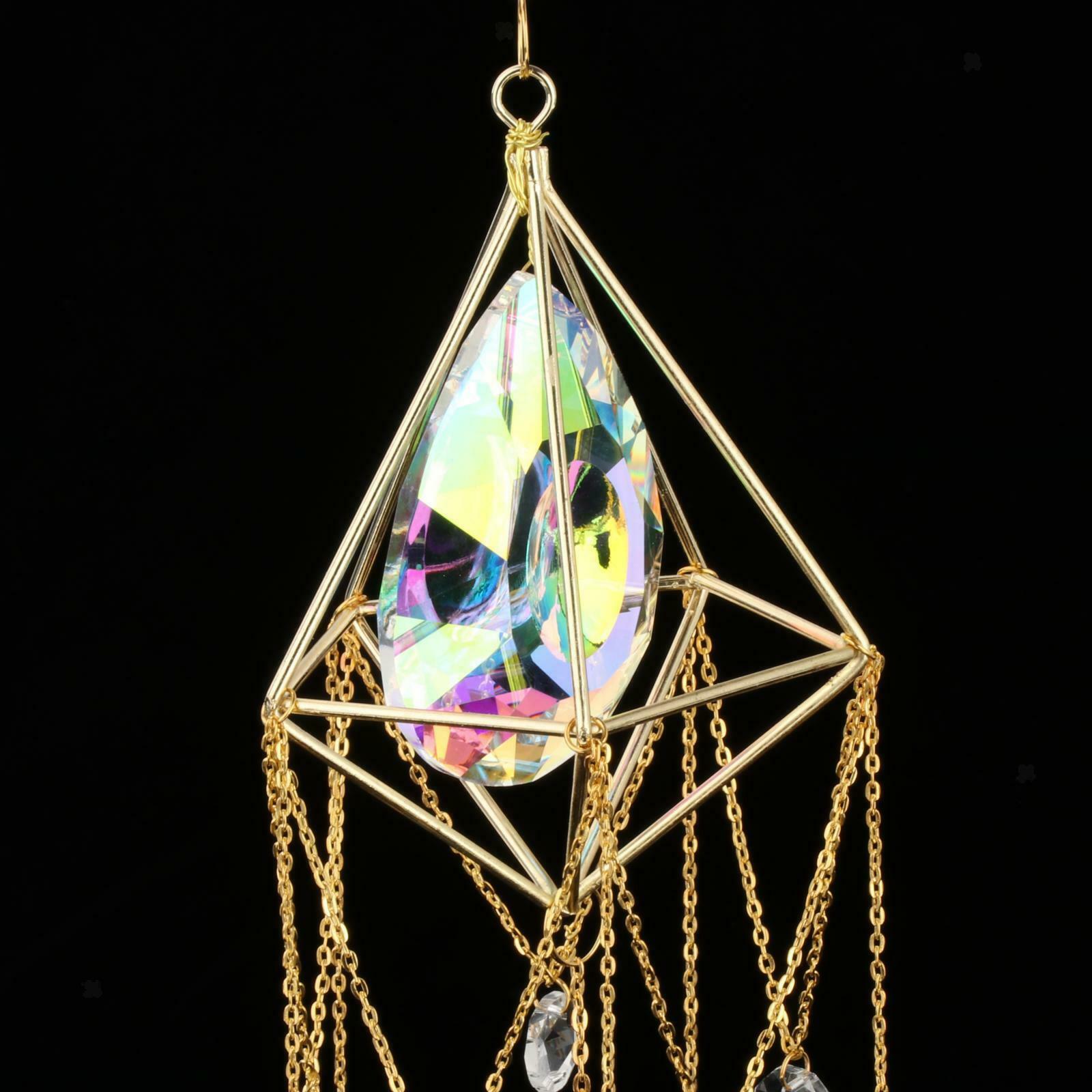 Crystal Sun Catchers Rainbow Wind Chime Hanging Pendants for Home Decor