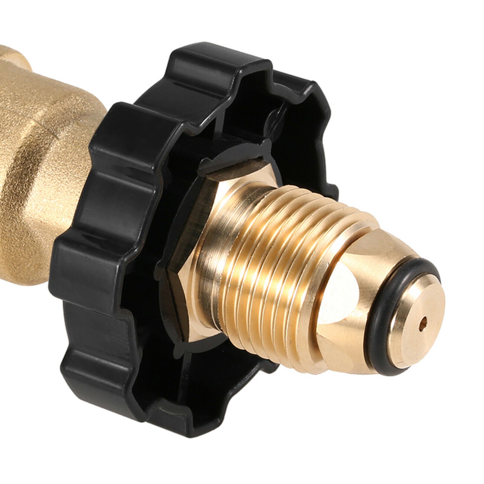 Brass Propane Tank Adapter Camping Grill BBQ Gas Pressure Regulator Valve