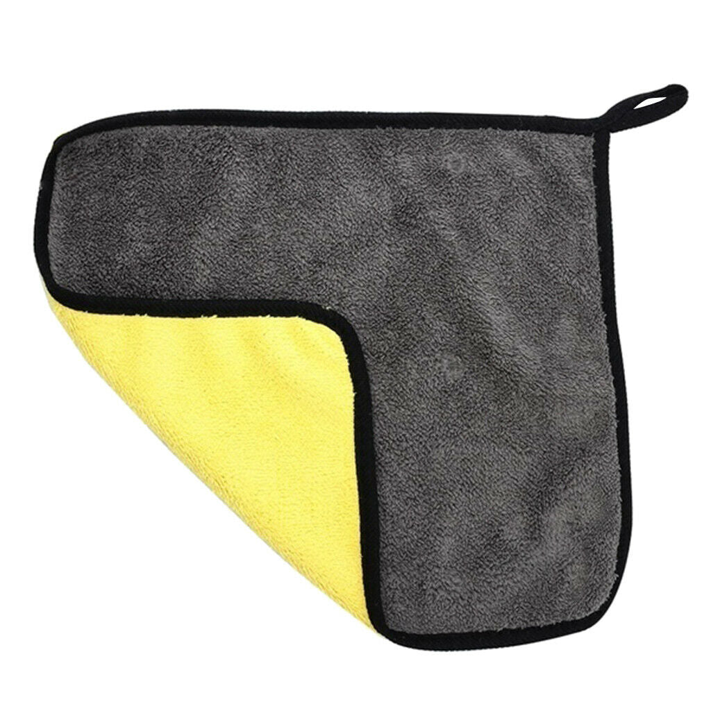 Car Home Household Washing Cleaning Drying Towel Cloth Hemming Plush 38*45cm